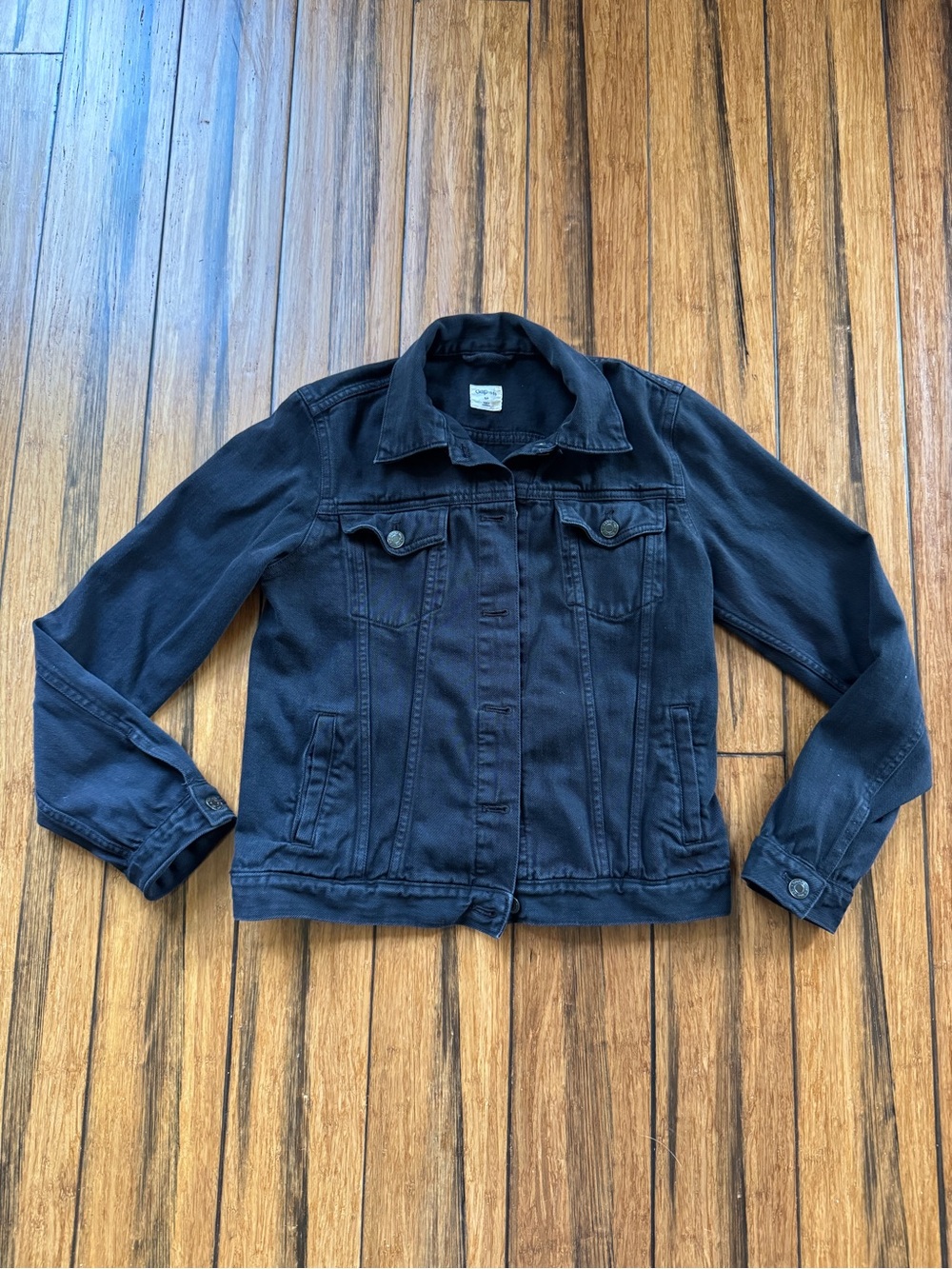 GAP Black Denim Jean Jacket